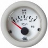 Pression huile indicat. Guardian 0-5 bar blanc 12V  - N°1 - comptoirnautique.com