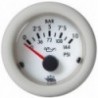 Indicatore di pressione dell'olio. Guardian 0-10bar bianco 12V 