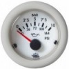 Oil pressure indicat. Guardian 0-10bar white 12V - N°1 - comptoirnautique.com