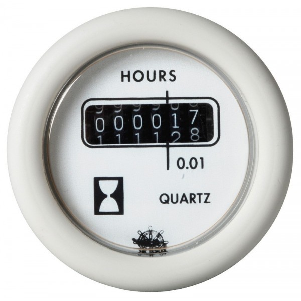 Guardian white hour meter 12 V - N°1 - comptoirnautique.com