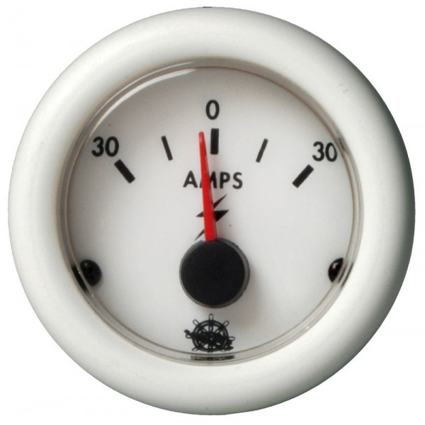 Amperometro bianco Guardian 30-0-30 A  - N°1 - comptoirnautique.com