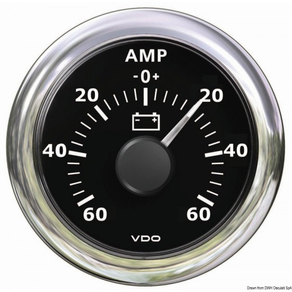 Amperemeter schwarz -60 A 60 A - N°1 - comptoirnautique.com 