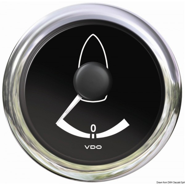 Indicateur angle de barre VDO noir  - N°1 - comptoirnautique.com 