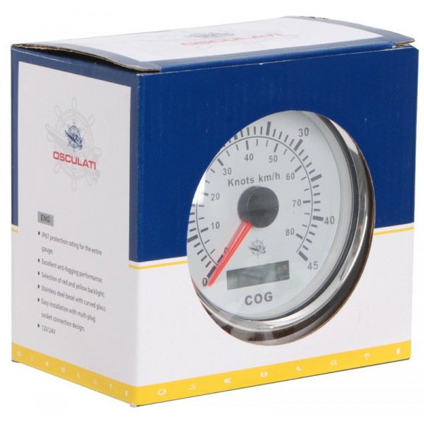 Tachimetro con bussola GPS bianco/lucido - N°2 - comptoirnautique.com