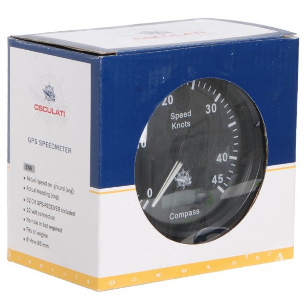 Tachimetro con bussola GPS nero/nero - N°2 - comptoirnautique.com