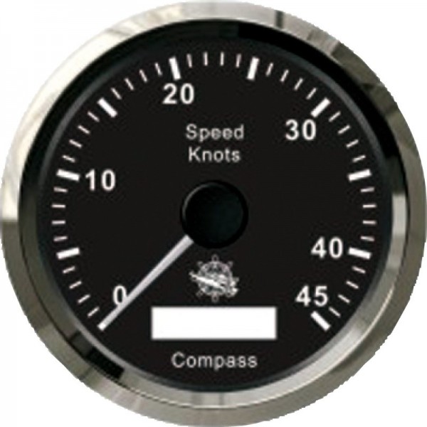 Tachimetro con bussola GPS, nero/lucido - N°1 - comptoirnautique.com