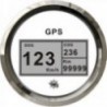 Geschwindigkeitsanzeige Kompass Totalisator GPS blan/polie