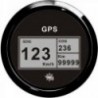 Geschwindigkeitsanzeige Kompass GPS-Totalisator schwarz/schwarz