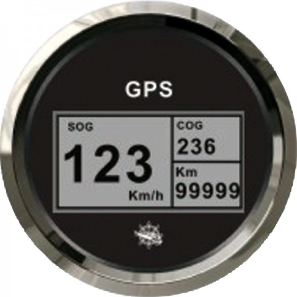 GPS tachimetro bussola totalizzatore nero/lucido - N°1 - comptoirnautique.com
