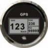 Geschwindigkeitsanzeige Kompass GPS-Totalisator schwarz/poliert