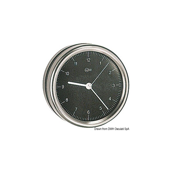 Barigo Orion quartz clock black dial - N°1 - comptoirnautique.com 