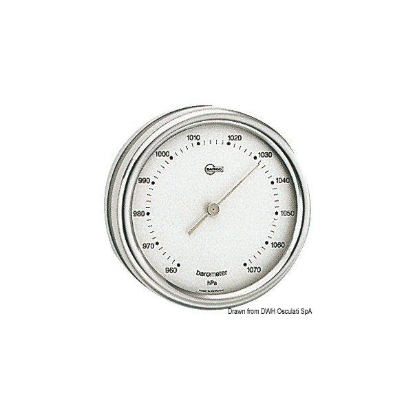 Barigo Orion barometer silver dial - N°1 - comptoirnautique.com 