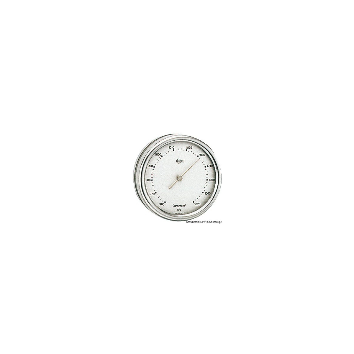 Dial Note Barigo Barigo Orion barometer silver dial OSC-28.083.30 - Comptoir Nautique