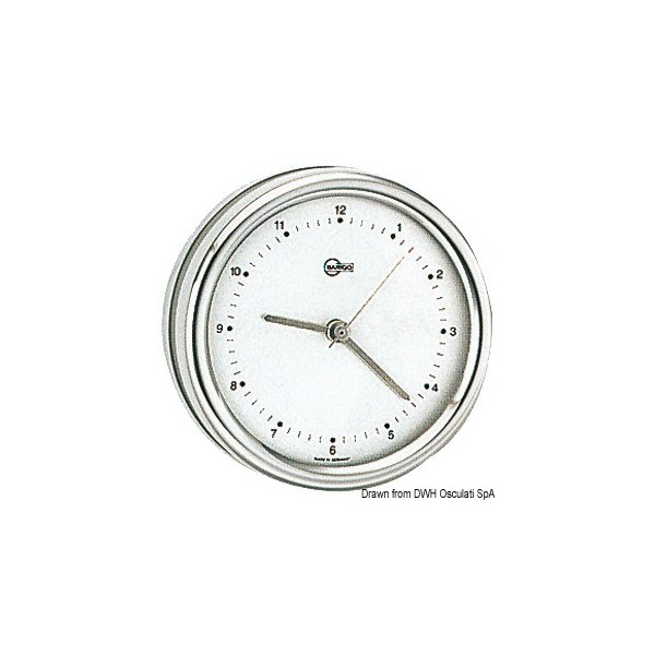 Horloge au quartz Barigo Orion cadran argenté  - N°1 - comptoirnautique.com 