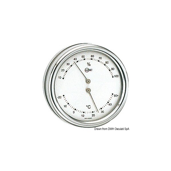 Barigo Orion Thermo/Hygrometer silver dial - N°1 - comptoirnautique.com 