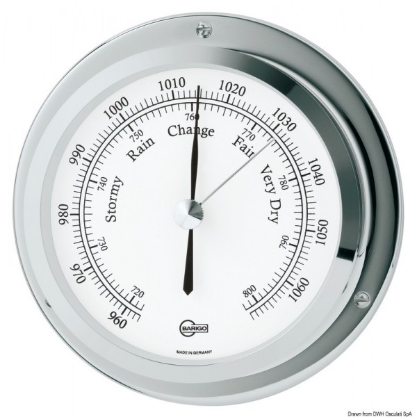 Barigo Star barometer chrome-plated brass - N°1 - comptoirnautique.com