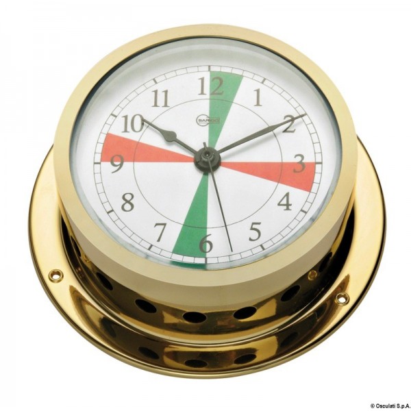 Barigo Star quartz radioswitch clock lait.doré  - N°1 - comptoirnautique.com