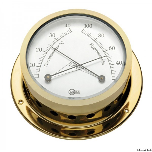 Barigo Star gold-plated brass hygrometer - N°1 - comptoirnautique.com 