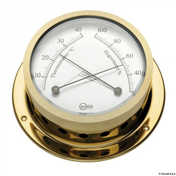 Hygrometer Barigo Star Messing vergoldet - N°1 - comptoirnautique.com