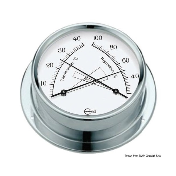 Hygro-Thermometer weiß Barigo Regatta - N°1 - comptoirnautique.com