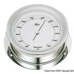 Barometer Quarz verchromt