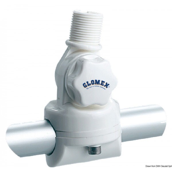 Glomex base snodata in nylon per antenne VHF/GPS  - N°1 - comptoirnautique.com