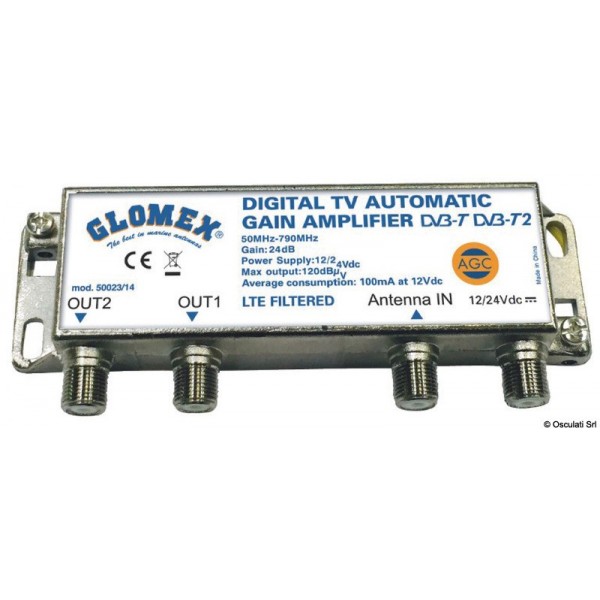 AGC GLOMEX amplifier with automatic control - N°1 - comptoirnautique.com 