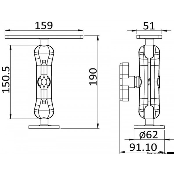 Universal Instrumentenhalter - N°2 - comptoirnautique.com