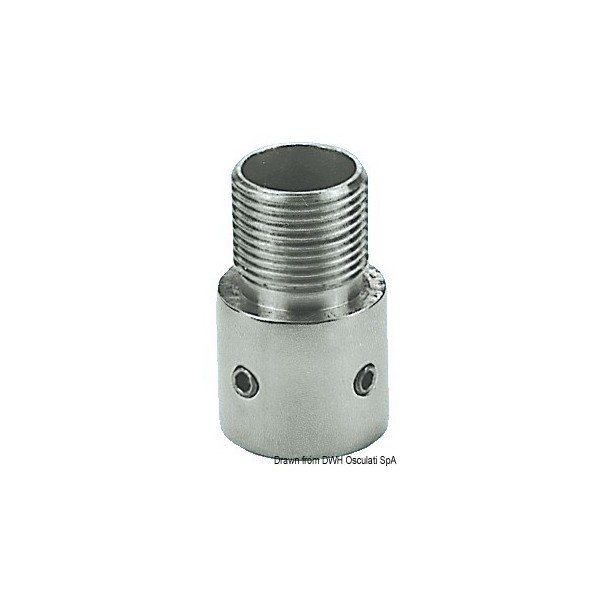 Staffa in acciaio inox per antenna VHF e GPS - N°1 - comptoirnautique.com
