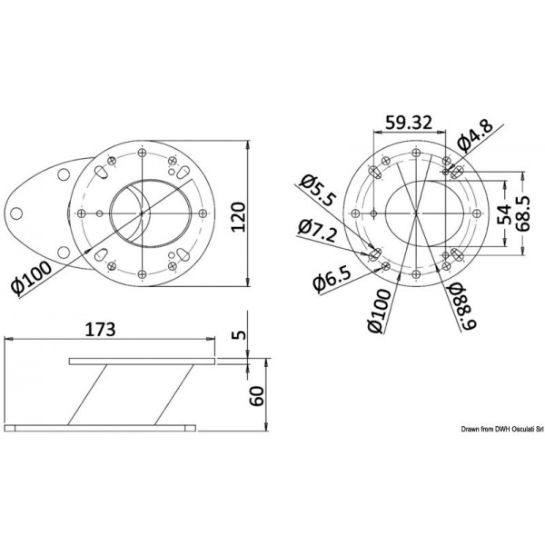 Base per videocamere FLIR M e luci abbaglianti - N°2 - comptoirnautique.com