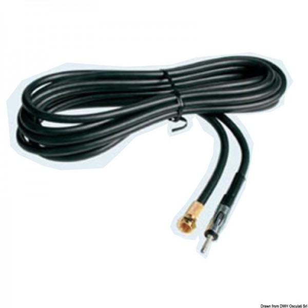 Cavo radio AM/FM maschio a presa Motorola 3,6 m - N°1 - comptoirnautique.com