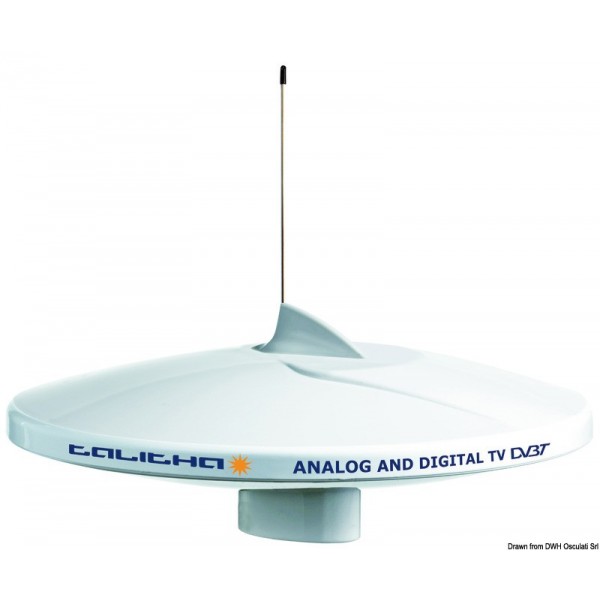 GLOMEX Talitha AGC/DAB AM-Antenna TV FM bianca  - N°1 - comptoirnautique.com