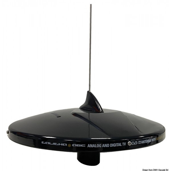 GLOMEX Talitha AGC/DAB AM-Antenna TV FM nera  - N°1 - comptoirnautique.com