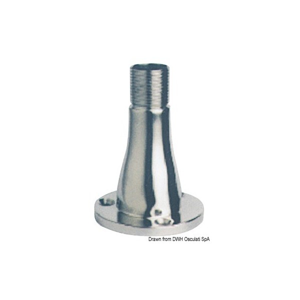 Glomex base dell'antenna AISI316 lucidata 150 mm  - N°1 - comptoirnautique.com