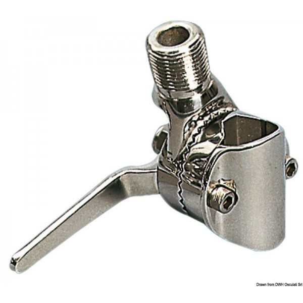 Base de antena orientable AISI316 28/38 mm - N°1 - comptoirnautique.com