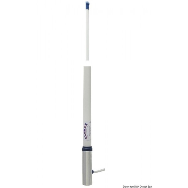 GLOMEX RA1206 Antenna VHF 2,4 m - N°1 - comptoirnautique.com
