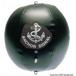 Black inflatable mooring ball