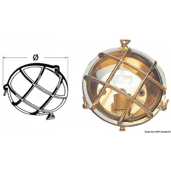 Round turtle wall lamp 215 mm - N°1 - comptoirnautique.com 