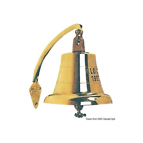 OLD MARINA solid bronze bell Ø 160 mm - N°1 - comptoirnautique.com 