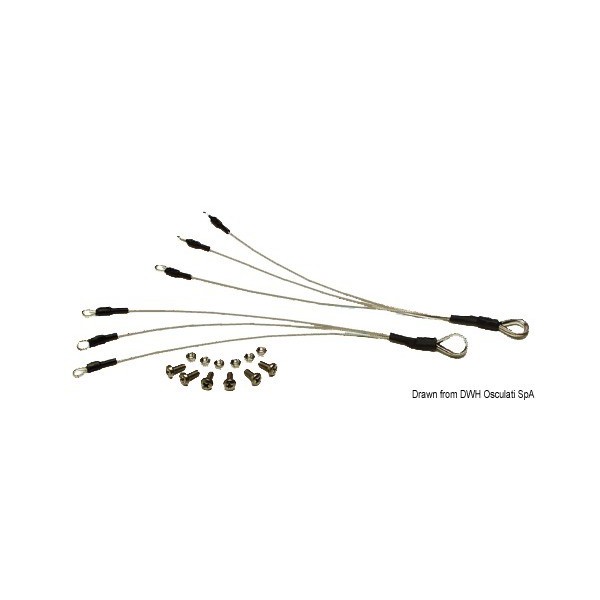Kit di tenditori in acciaio inox a riflessione radar - N°2 - comptoirnautique.com