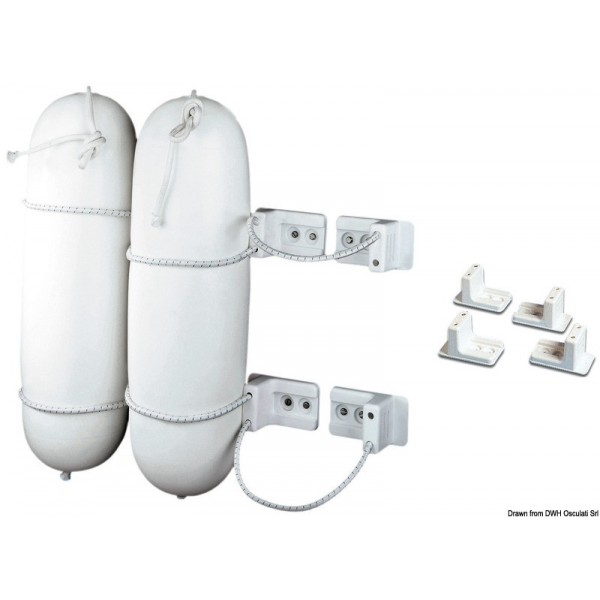 Kit di 4 staffe in nylon-trebbiatura  - N°1 - comptoirnautique.com