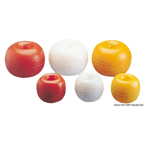 Galleggiante con foro per corridoio bianco 260 mm - N°1 - comptoirnautique.com
