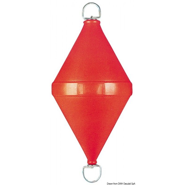 Red biconical buoy 320 x 800 mm - N°1 - comptoirnautique.com