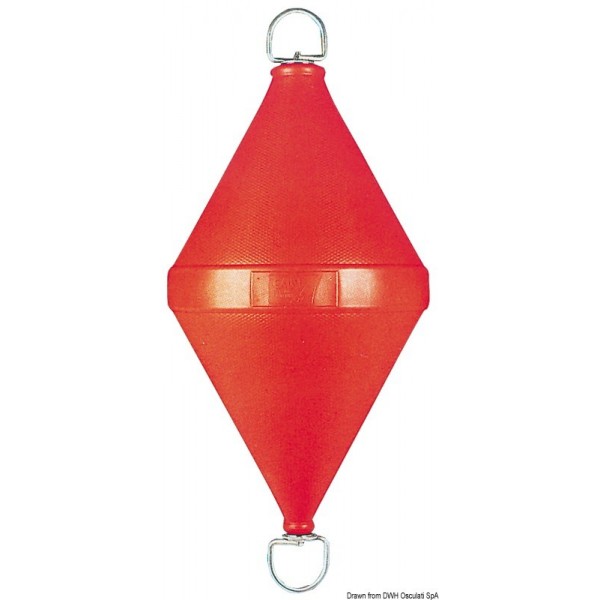 Bouée biconique rouge 500 x 1030 mm  - N°1 - comptoirnautique.com 