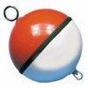 White/red polyurethane-filled buoy 700 mm - N°1 - comptoirnautique.com