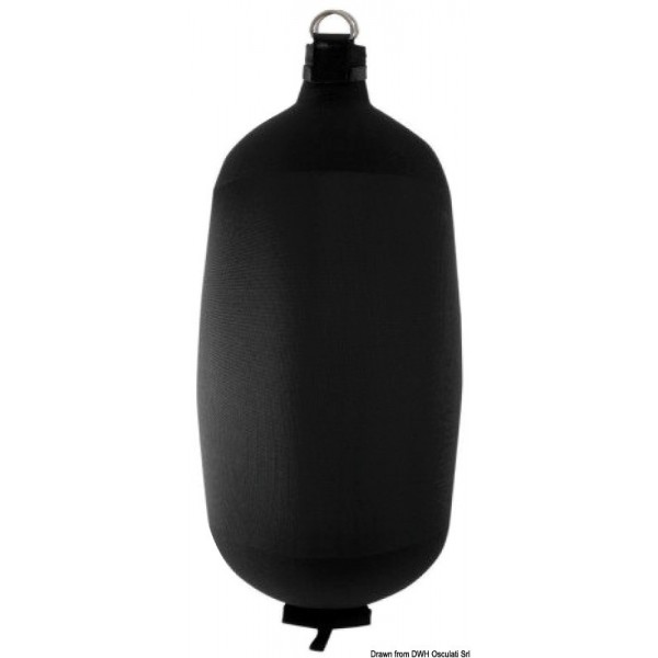 Inflatable fender FENDERTEX C104 black - N°1 - comptoirnautique.com 