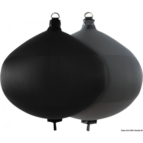 Pare-battage gonflable FENDERTEX S60 noir  - N°1 - comptoirnautique.com