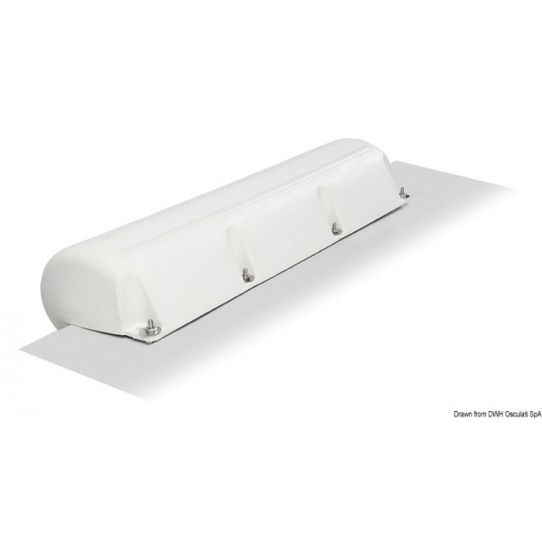 White PVC inflatable fender for pontoon boat - N°1 - comptoirnautique.com 