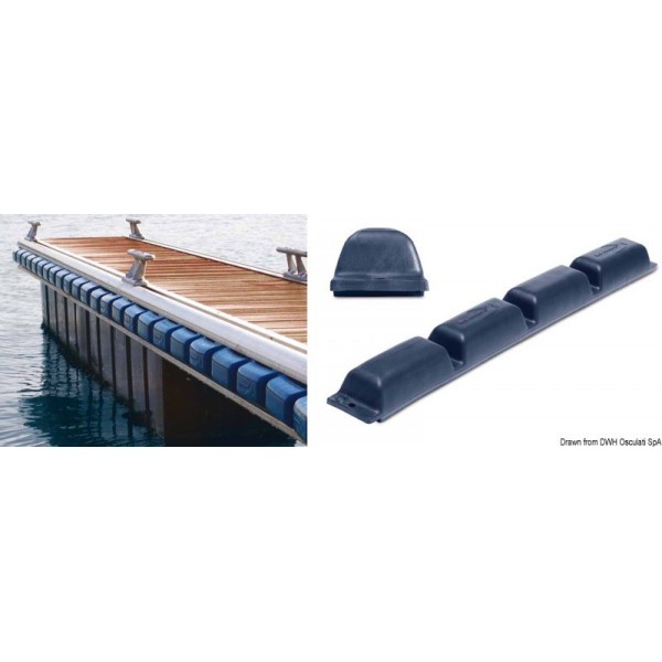 Defensa de pontón azul de 800 mm - N°1 - comptoirnautique.com