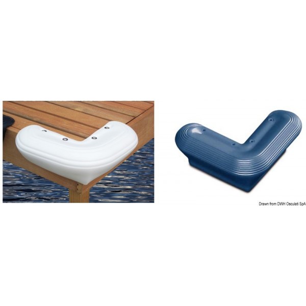 Para-choques de pontão azul de 330 mm - N°1 - comptoirnautique.com 